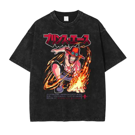 Fire Fist Ace OP Oversized T-Shirt