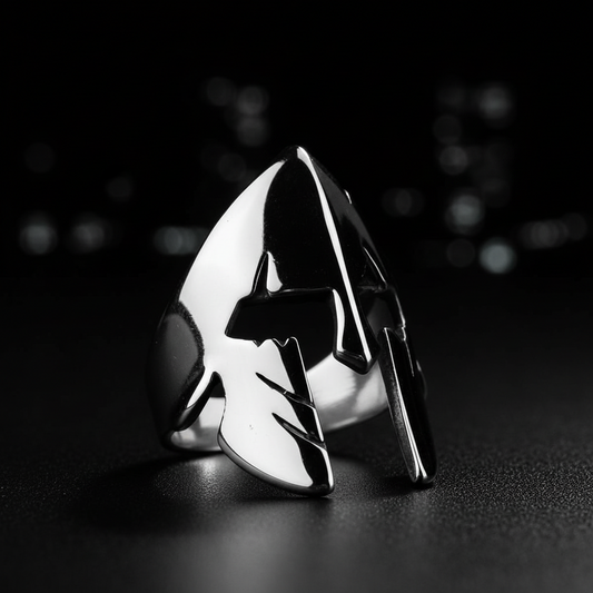 Spartan Valor Helmet Ring in Stainless Steel