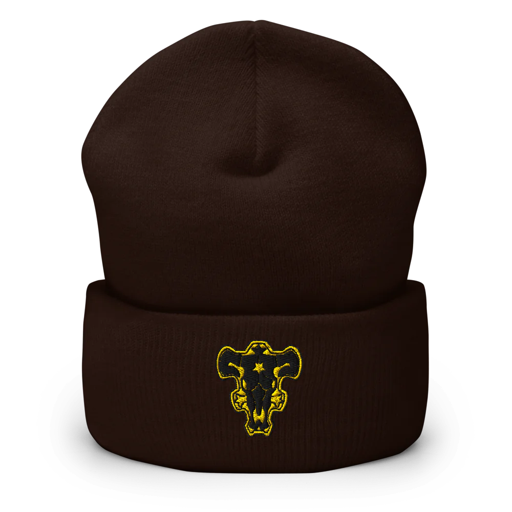 Black Bulls Cuffed Beanie – Embrace the Magic of the Black Bulls