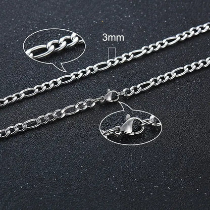 Figaro Chain Necklace Set