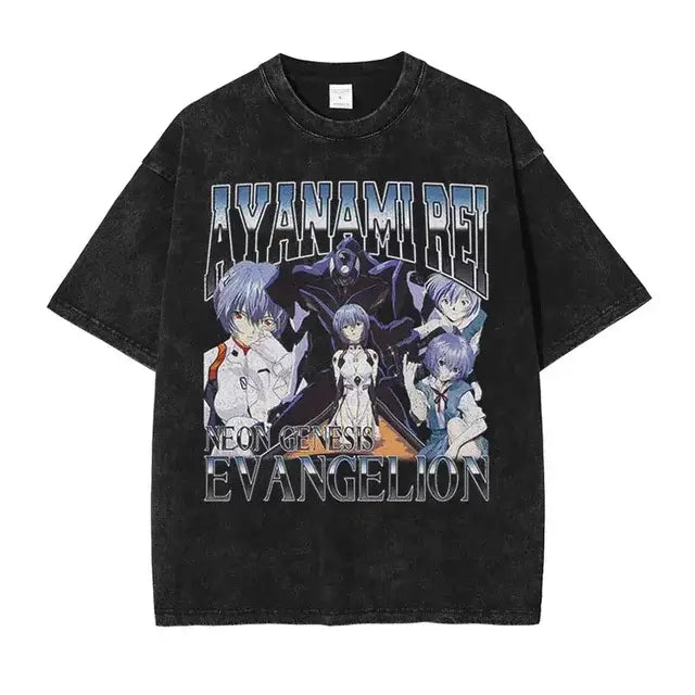 Conjunto de camiseta oversize de Evangelion