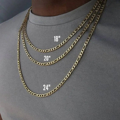 Figaro Chain Necklace Set