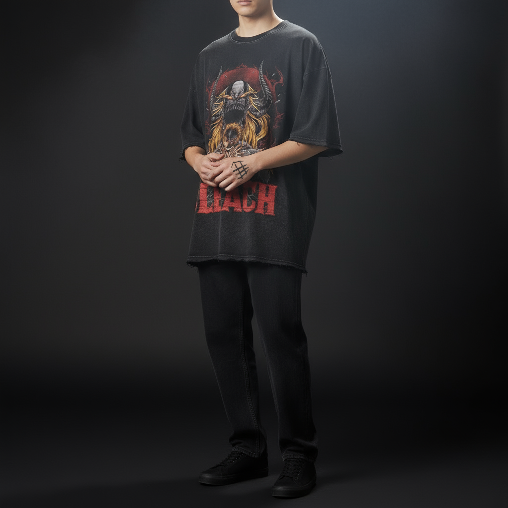 Vintage Bleach Anime Oversized T-Shirts