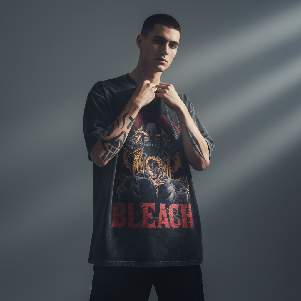 Vintage Bleach Anime Oversized T-Shirts