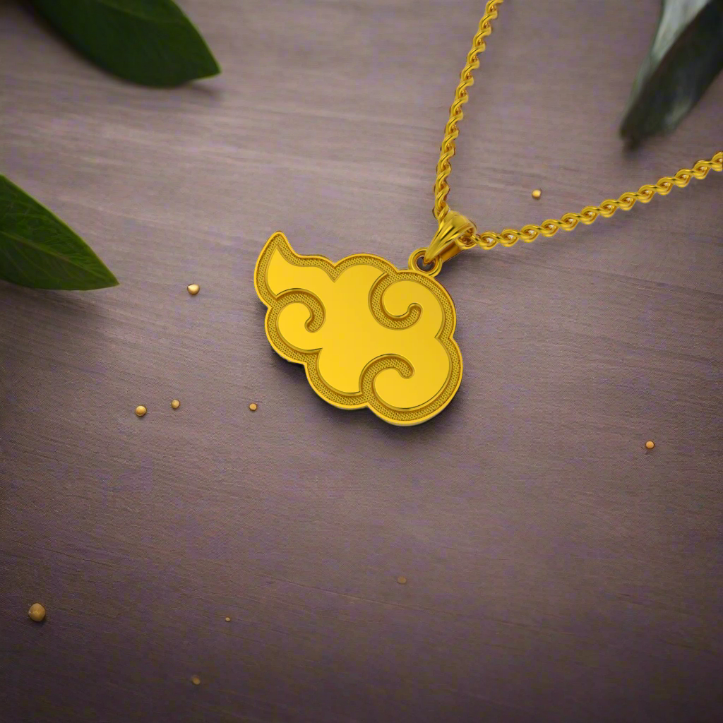 Akatsuki Cloud Pendant in 14K Gold