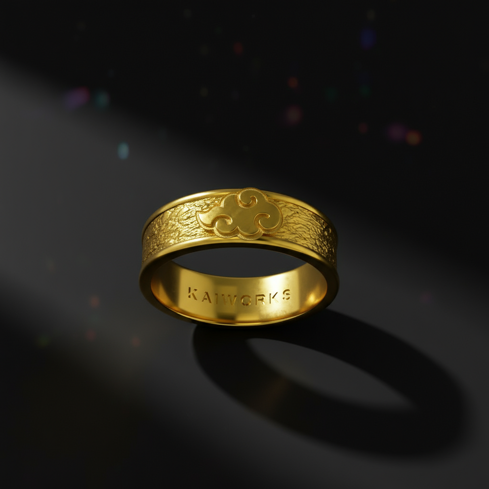 Shinobi Cloud Ring Band - Unique Anime-Inspired Jewelry – KAIWORKS