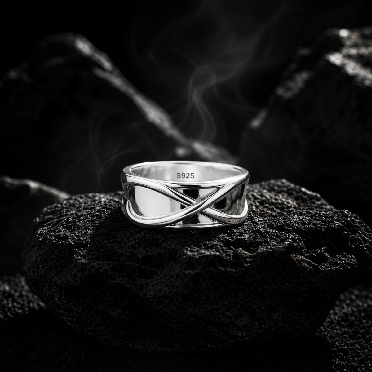 Time Ring Anime-Inspired - Unique Solid Silver Design – KAIWORKS