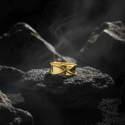 Time Ring Anime-Inspired in 14K Gold