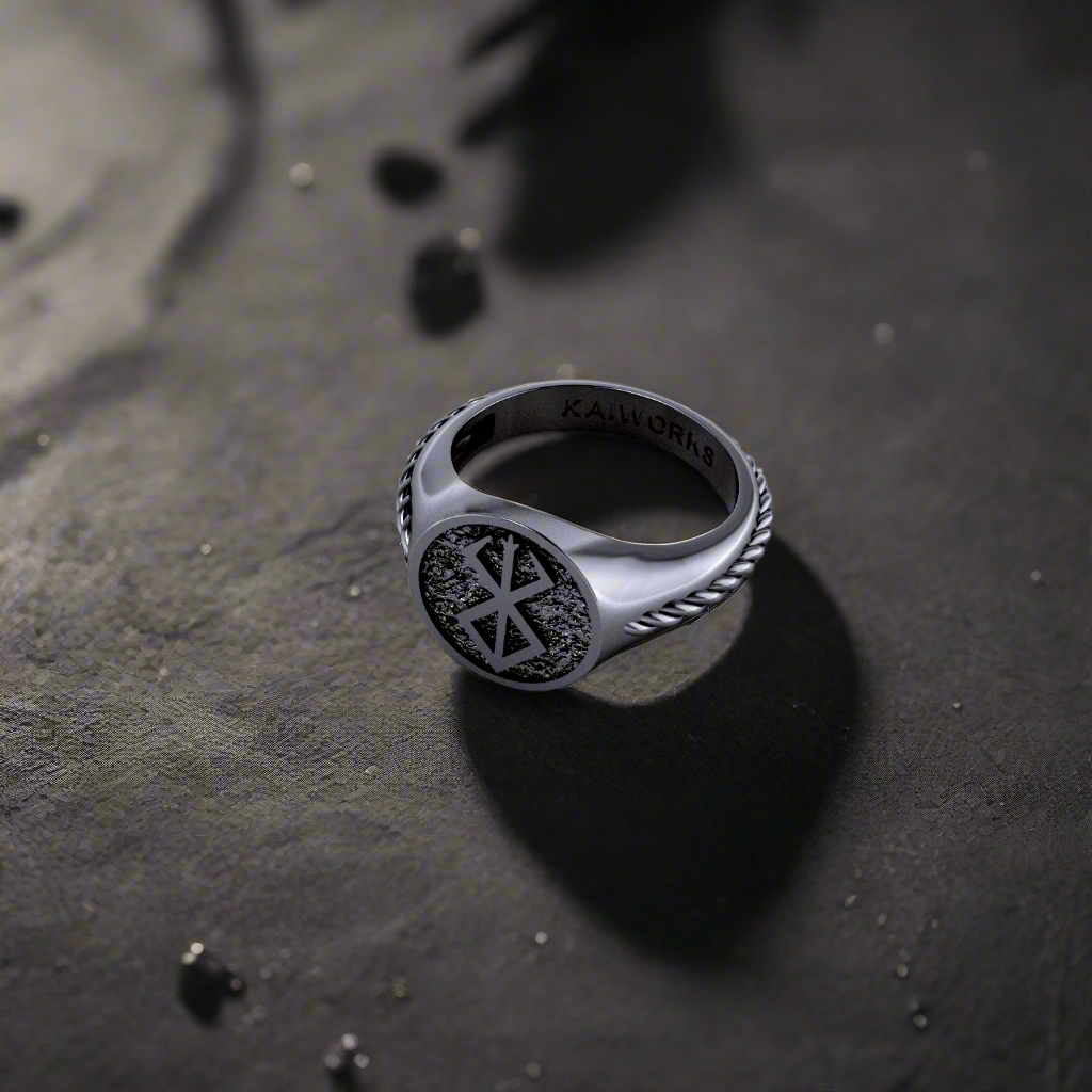 Brand of Sacrifice Ring in Stainless Steel