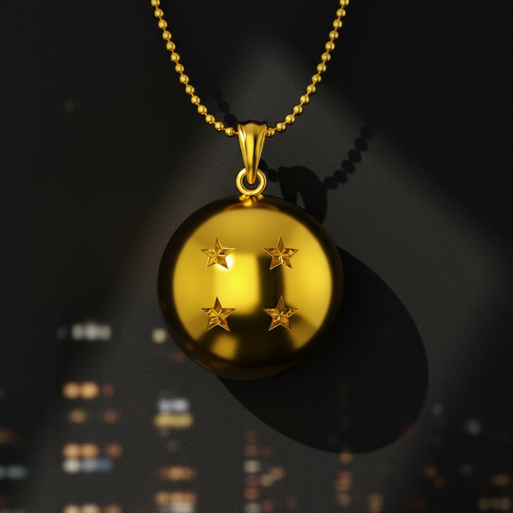 Four Star Dragon Pendant