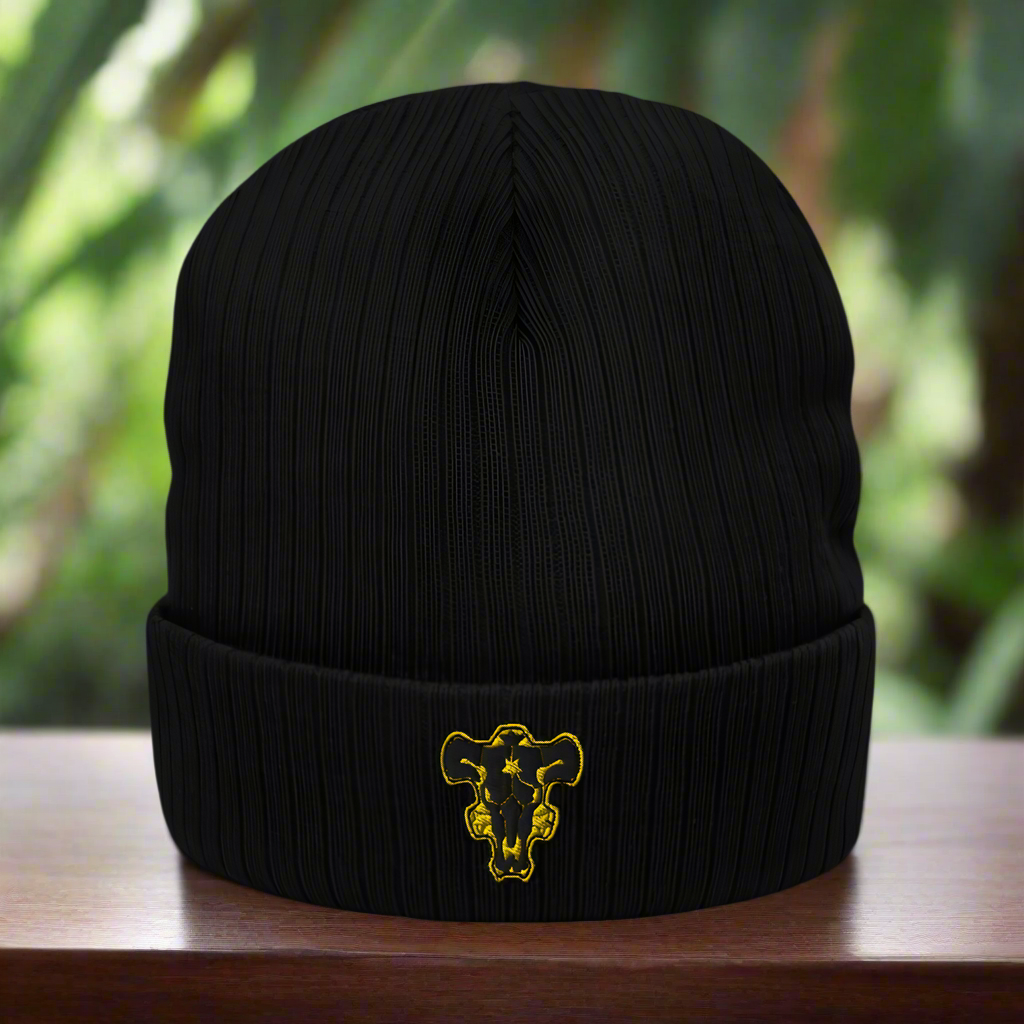 Black Bulls Beanie – Embrace the Magic of the Black Bulls