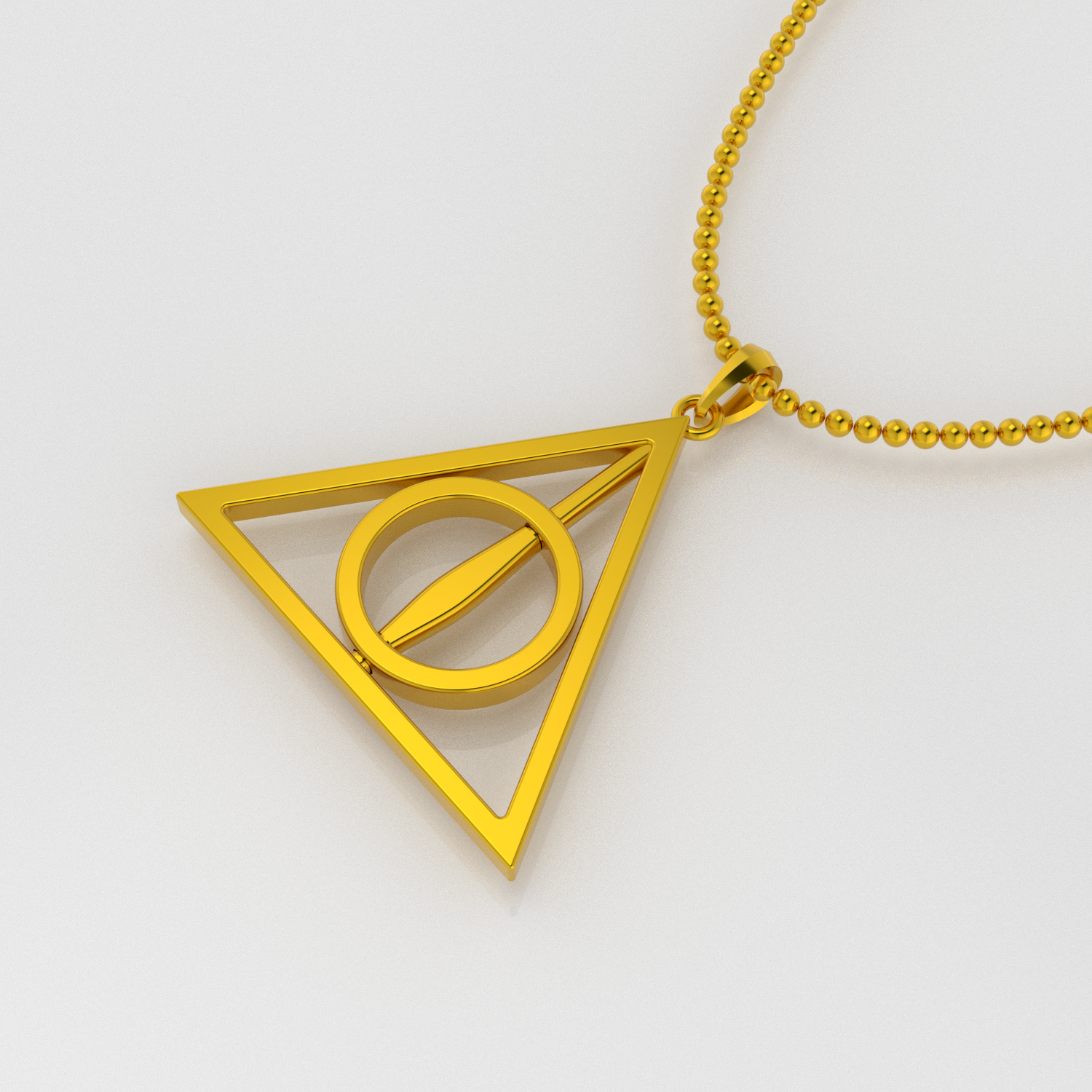 Official Harry Potter Deathly Hallows Necklace by India | Ubuy