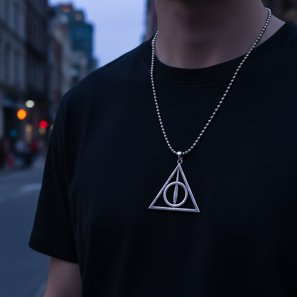 Deadly Hollow Pendant – Solid 14K Gold Edition