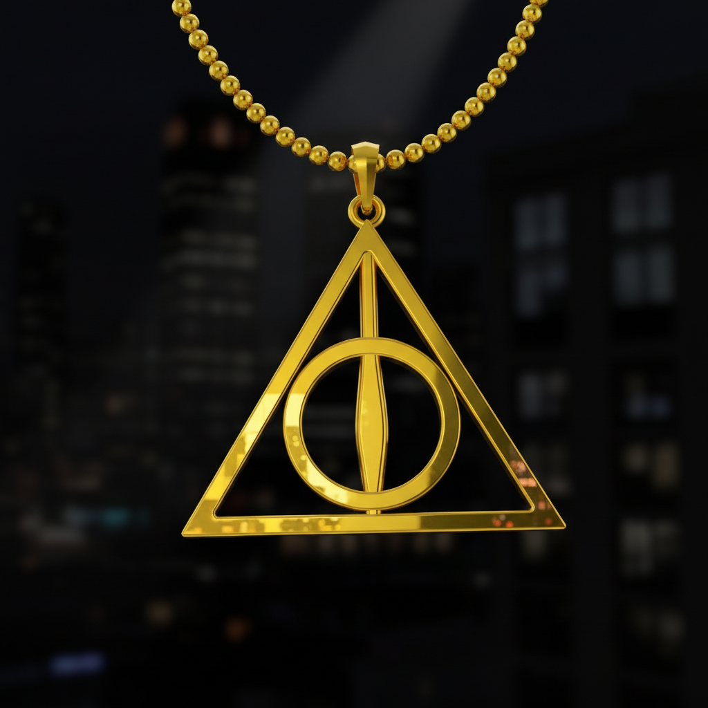 Deadly Hollow Pendant – Solid 14K Gold Edition