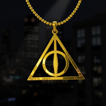 Deadly Hollow Pendant – Solid 14K Gold Edition