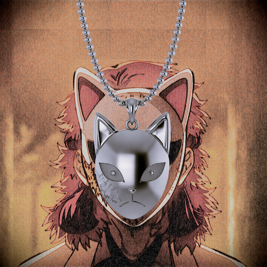 Oni-Inspired Mask Pendant