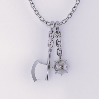 Gyomei's Flail and Axe Pendant