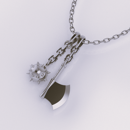 Gyomei's Flail and Axe Pendant