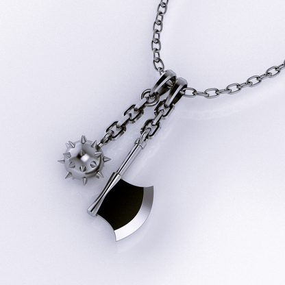 Gyomei's Flail and Axe Pendant