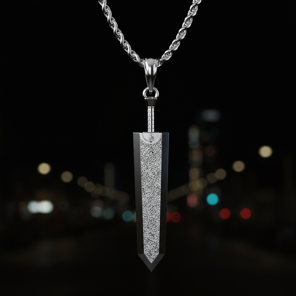 Dragon Slayer Sword Pendant – Raw Iron