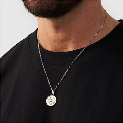 Collares con brújula en capas para hombres