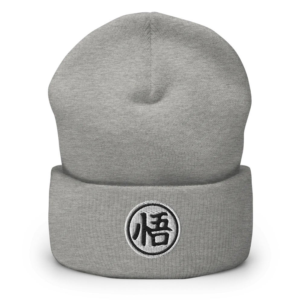 Goku-Kanji Cuffed Beanie – Embrace the Wisdom of Goku