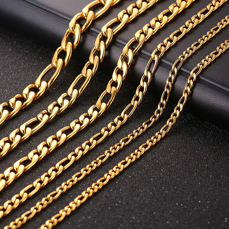 Figaro Chain Necklace Set