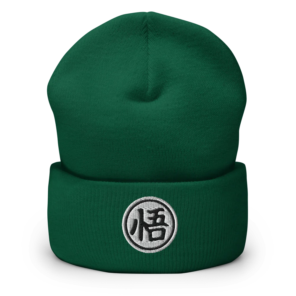 Goku-Kanji Cuffed Beanie – Embrace the Wisdom of Goku