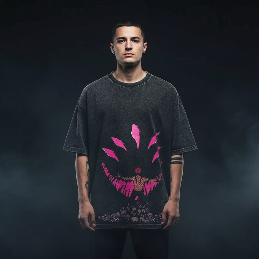 Standing on Skulls Anime-Inspired Skulls T-Shirt