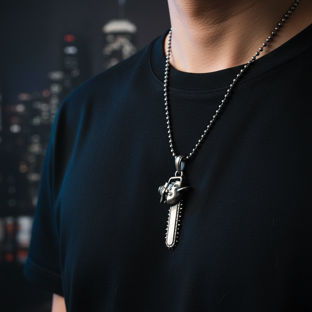 Chainsaw Head Pendant