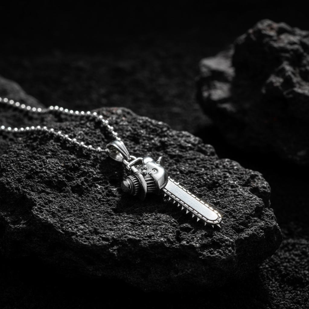 Chainsaw Head Pendant