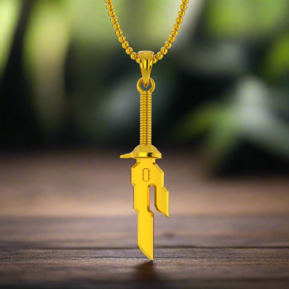 Inverted Spear of Heaven Pendant in 14K Gold