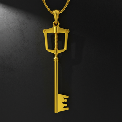 Keyblade Pendant – Solid 14K Gold Edition