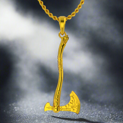 Leviathan Axe Pendant in 14K Gold