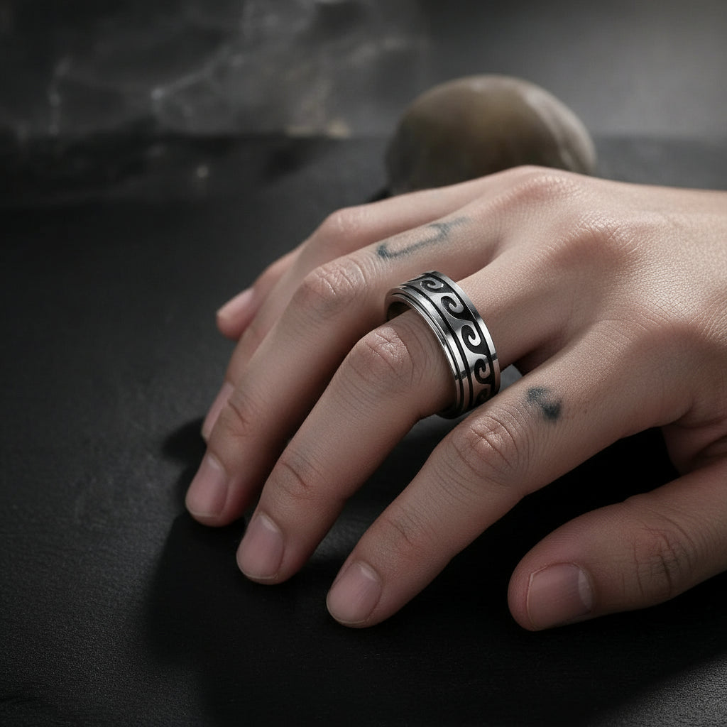 Rotatable Wave Breathing Ring