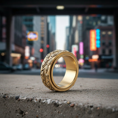 Cursed Prison Eye Titanium Ring — Anime Inspired