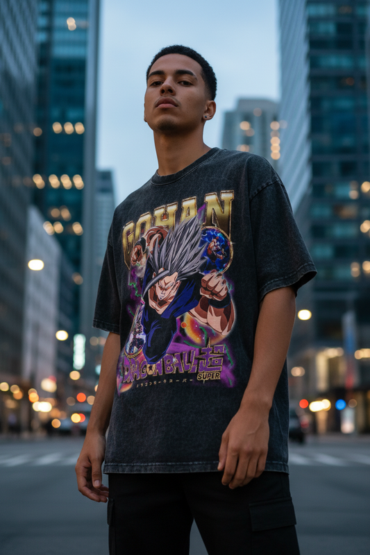 Black DBS Anime T-shirt