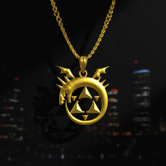 Ouroboros Pendant in 14K Gold