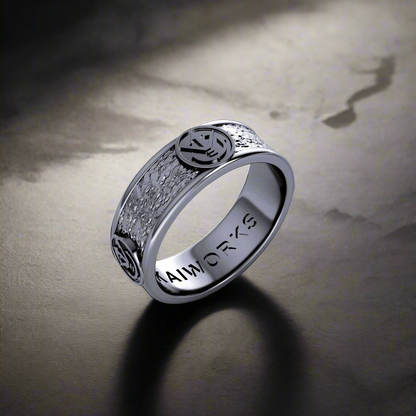 Royal Saiyan Crest Ring Band in Stainless Steel