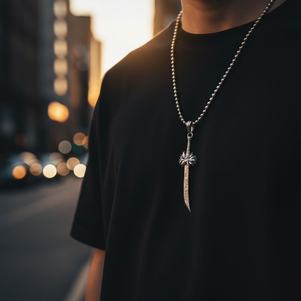 Split-Soul Katana Pendant – Anime-Inspired Jewelry – KAIWORKS