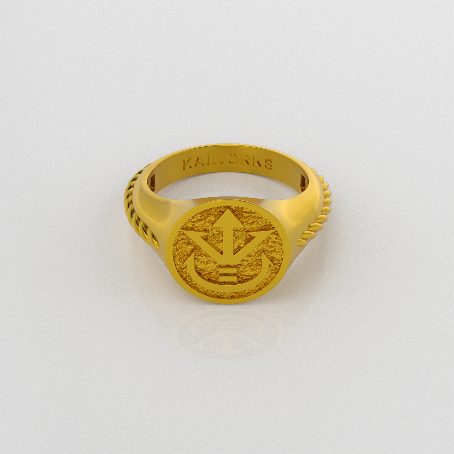 El anillo con la cresta del Saiyajin Real 