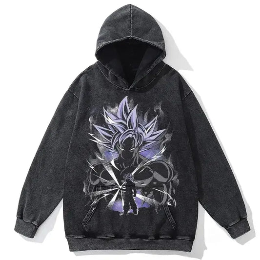 Sudadera con capucha extragrande Ultra Instinct Goku