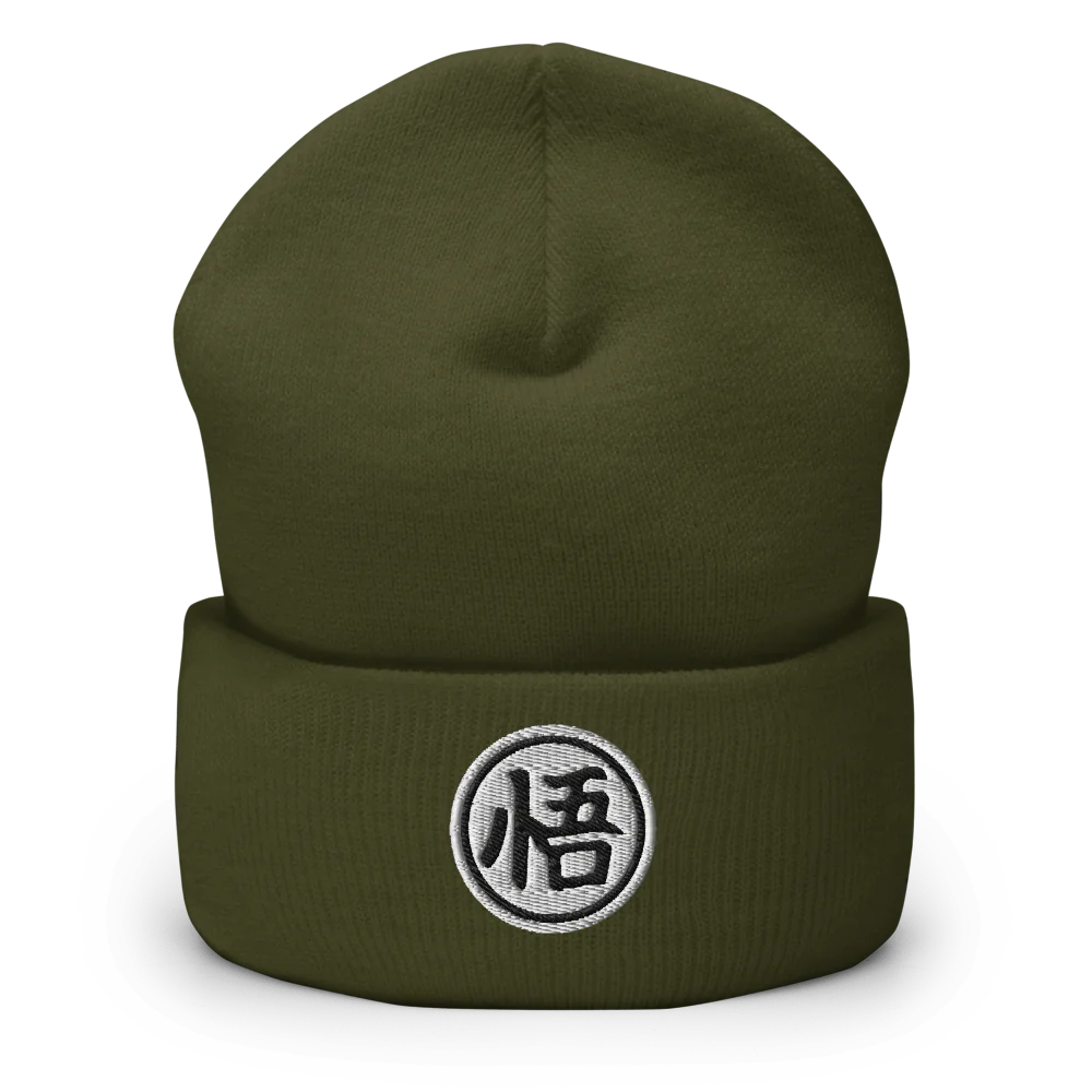 Goku-Kanji Cuffed Beanie – Embrace the Wisdom of Goku