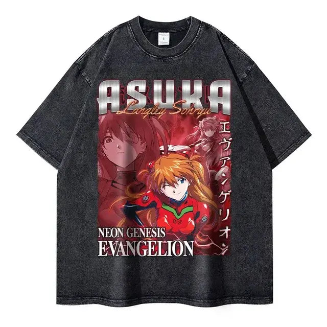 Conjunto de camiseta oversize de Evangelion