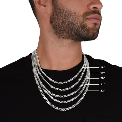 Cuban Link Chain Necklace set