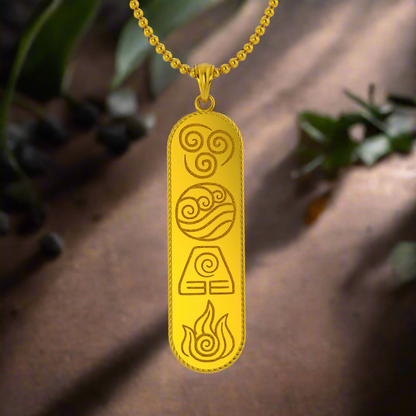 The Avatar Elemental Pendant in 14K Gold