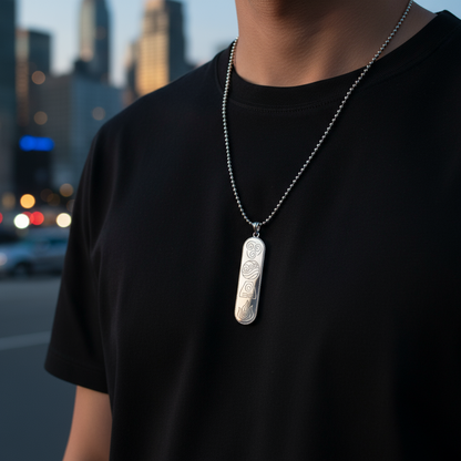 Colgante Elemental Avatar: Símbolos de Equilibrio: Aire, Agua, Tierra y Fuego 