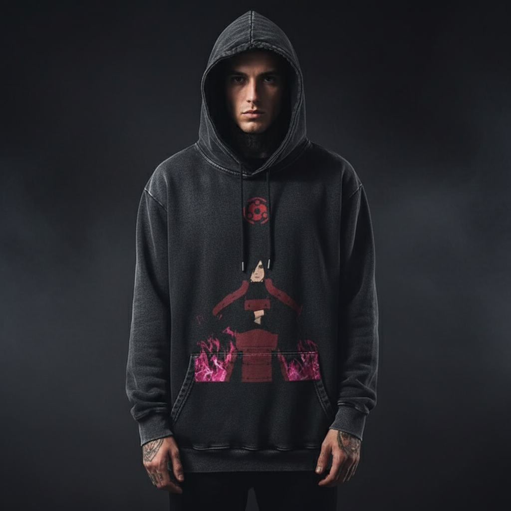 UM Vintage Anime-Inspired Hoodie