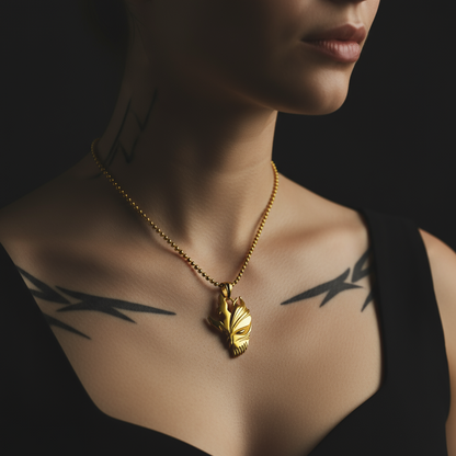 Colgante de máscara hueca 