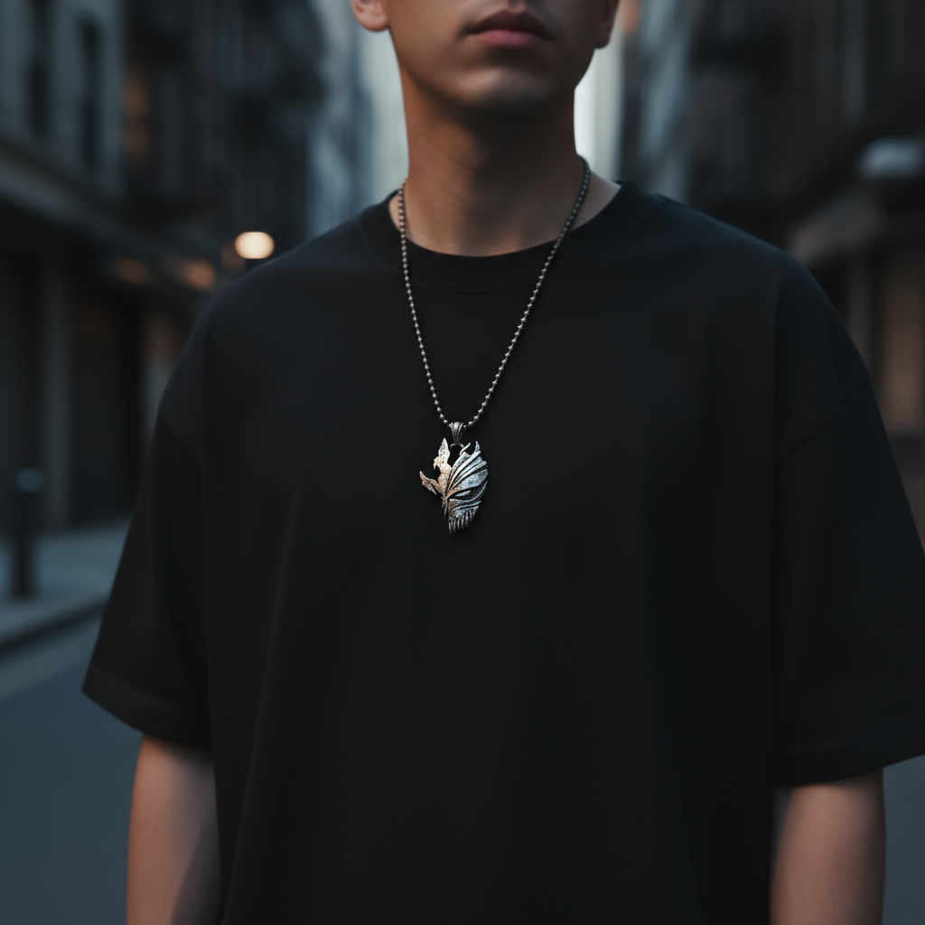 Colgante de máscara hueca 